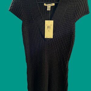 NWT Love By Design Women's Black Sweater Tunic SZ Large